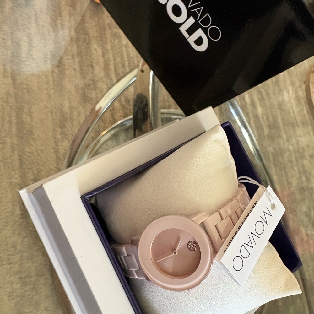 Movado Pink Watch Elegant Accessories
